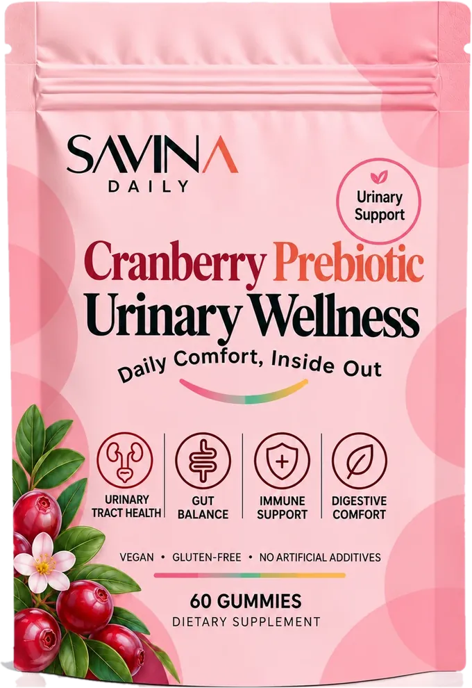 Front of the Cranberry Prebiotic Urinary Wellness pouch